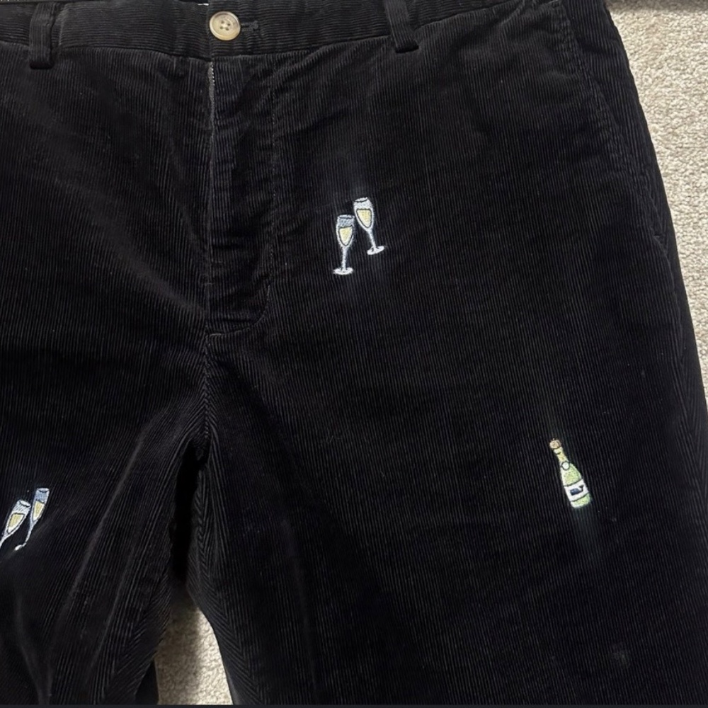 NWOT Vineyard Vines Black Champagne Cocktail Corduroy Pants- Size 36
